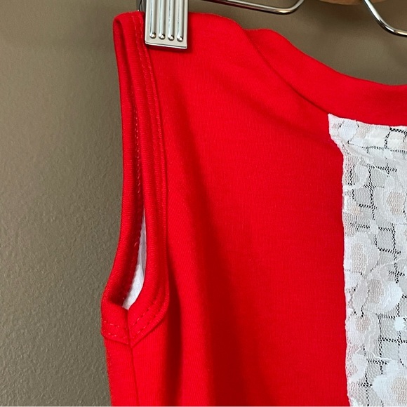 NWOT 2/3 Year Old Girls Black, White, and Red Colour Dress With Frills - Picture 4 of 16